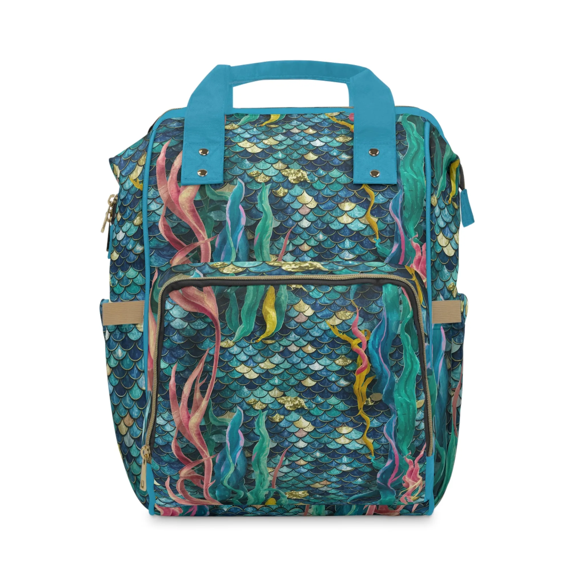 Multifunctional Diaper Backpack - Mermaid Scale Party