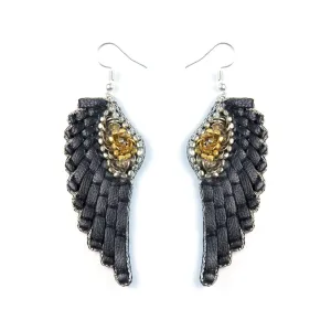 Nahua Anita Earrings - Black