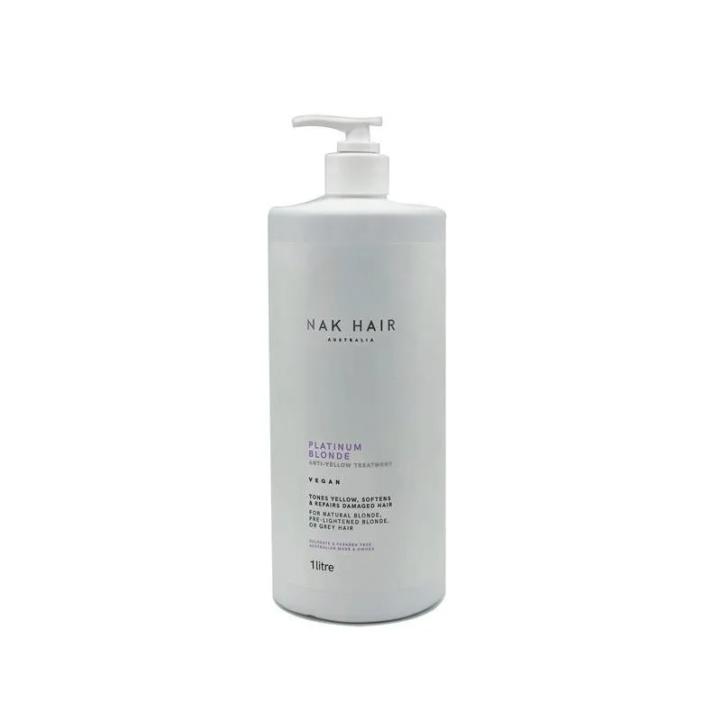 Nak Hair Platinum Blonde Anti-yellow Treatment - 1 Litre