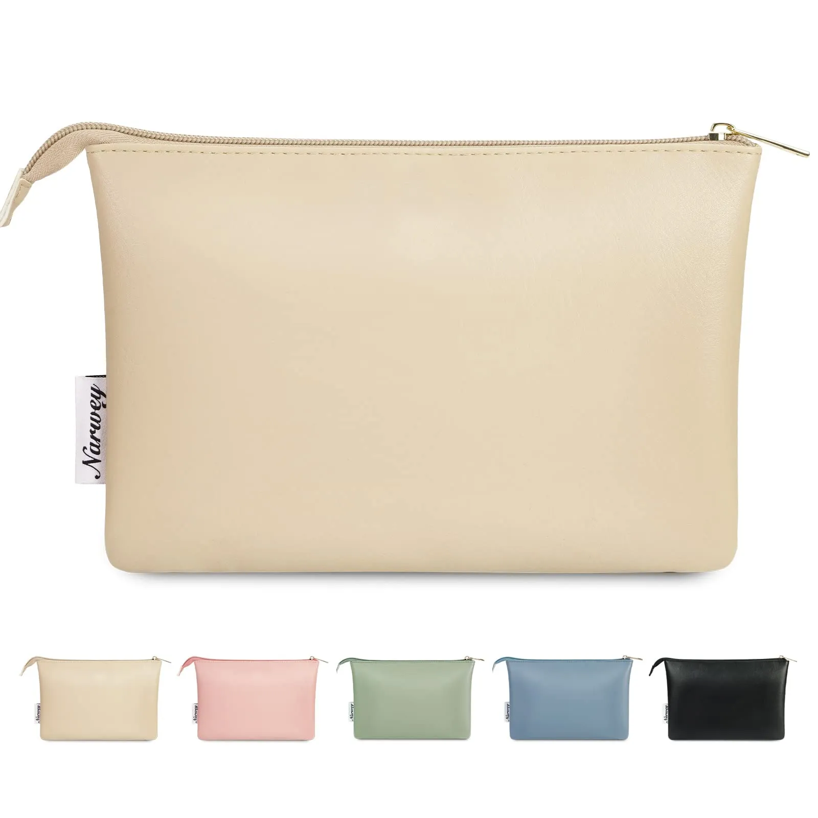 NARWEY Vegan Leather Travel Makeup Pouch - NW5808