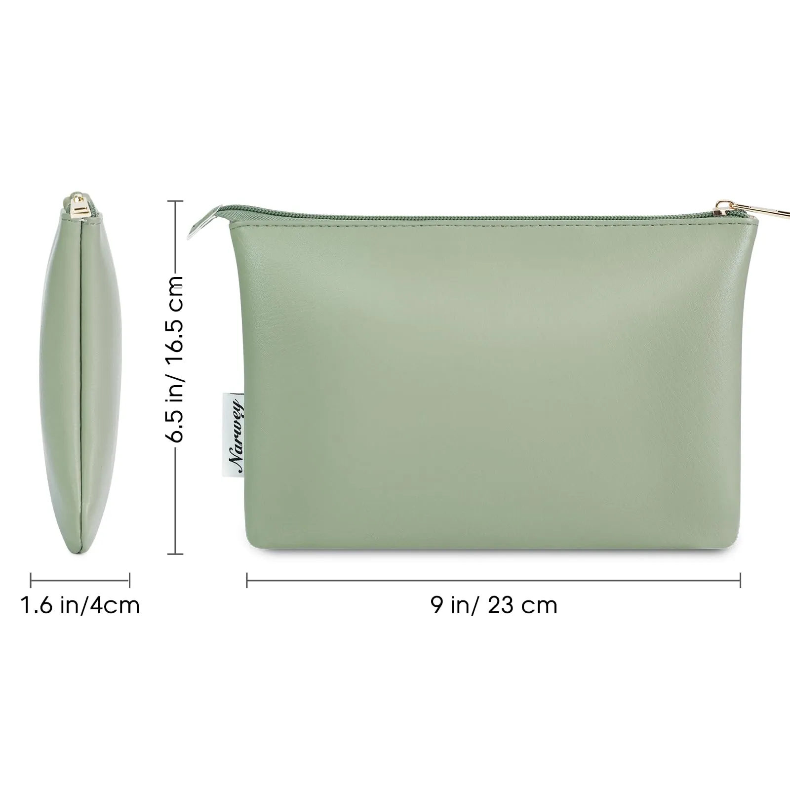 NARWEY Vegan Leather Travel Makeup Pouch - NW5808