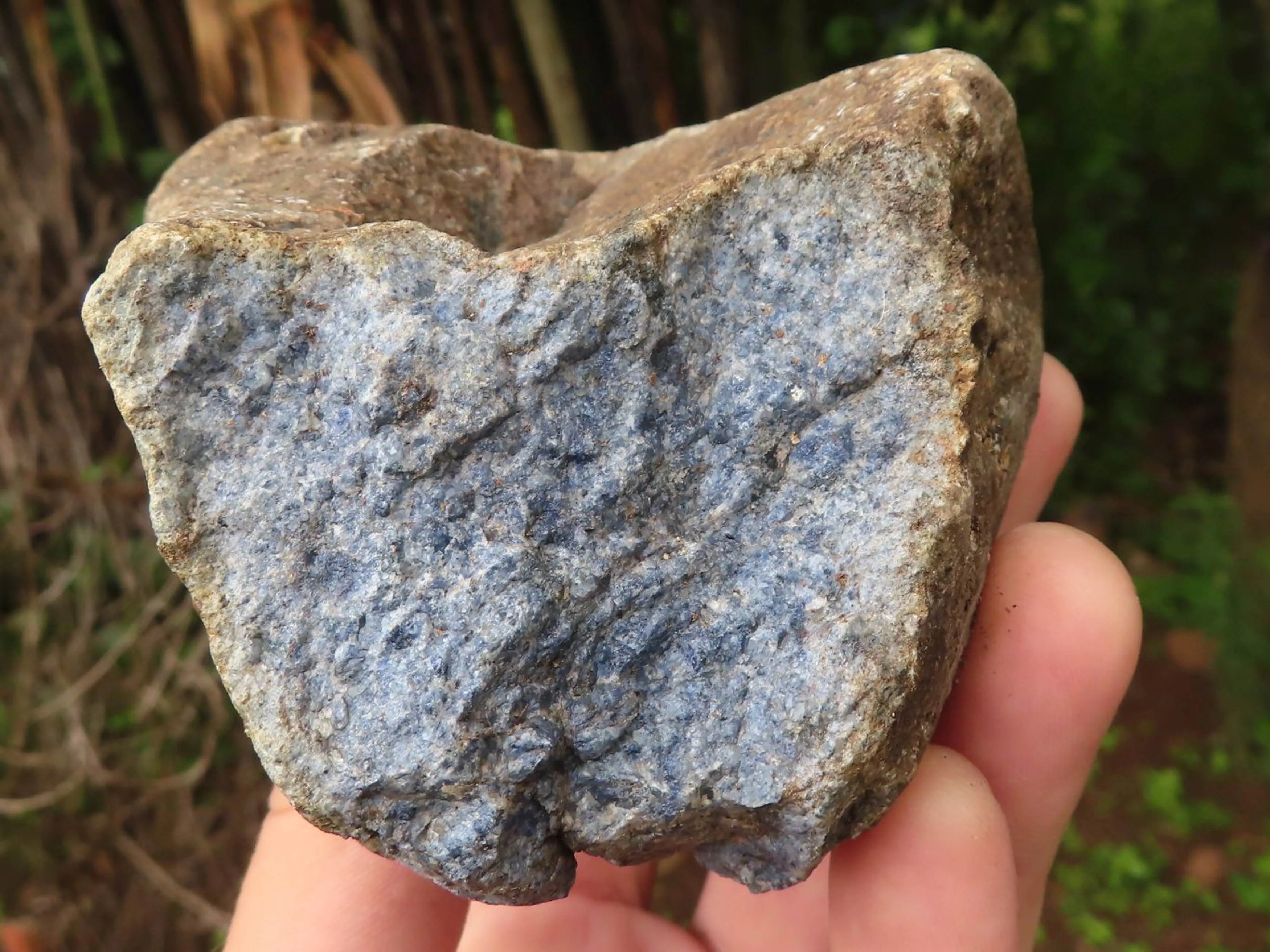 Natural Rare Blue Dumortierite Rough Specimens x 5 From Mozambique