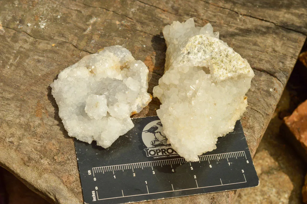 Natural Rare Mountain "Snow" Quartz Specimens x 15 From Alberts Mountain, Lesotho