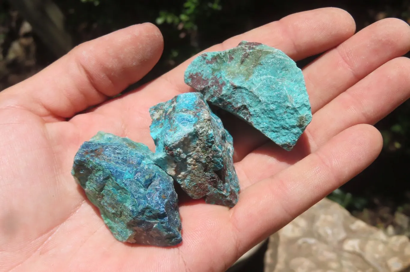 Natural Shattuckite with Chrysocolla & Malachite x 2.5 Kg Lot from Kaokoveld, Namibia