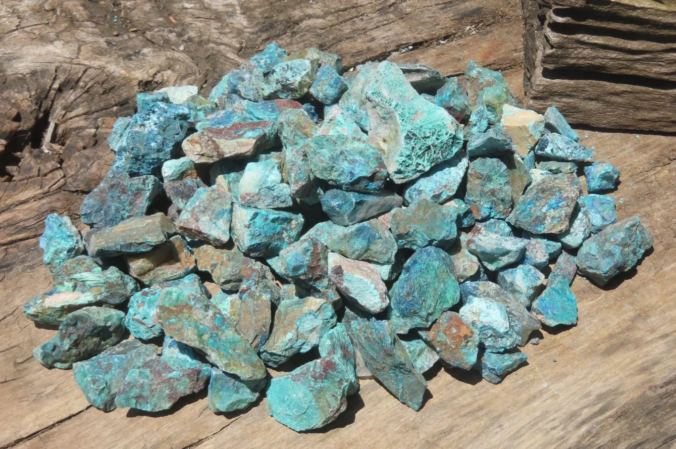 Natural Shattuckite with Chrysocolla & Malachite x 2.5 Kg Lot from Kaokoveld, Namibia