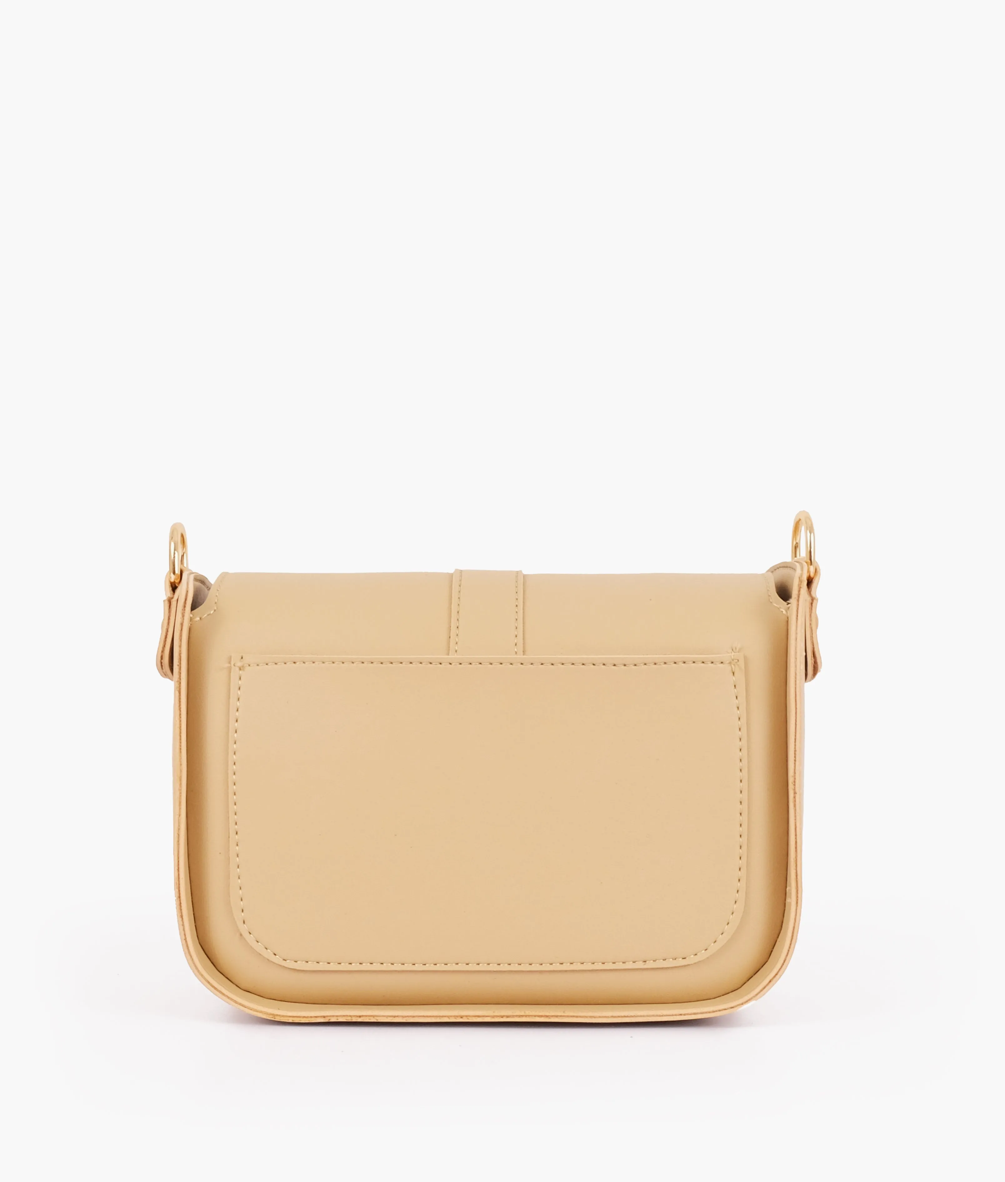 Off-white saddle buckle bag