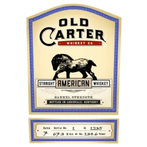 Old Carter Straight American Whiskey Batch 10