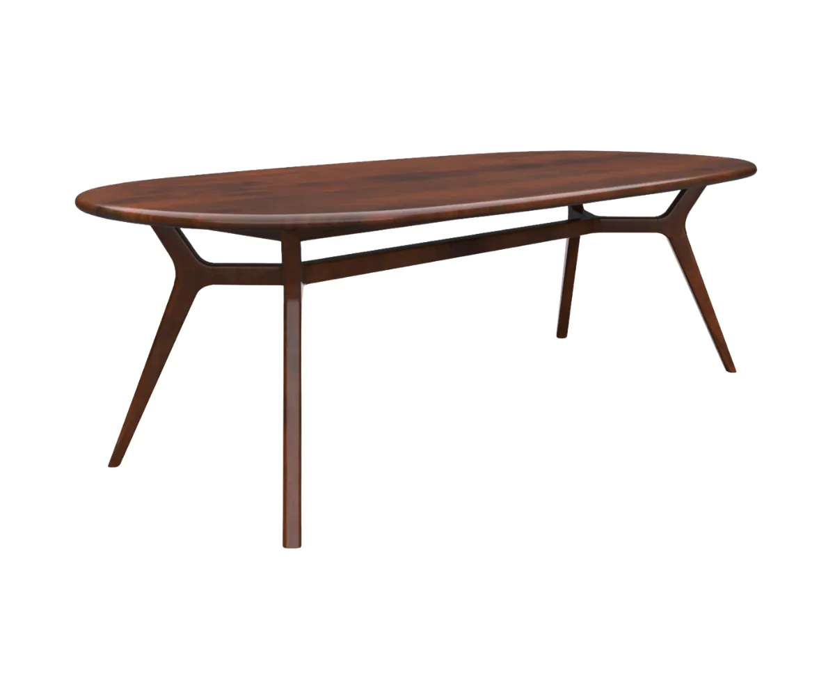 Opulent Solid Wood Dining Table with Upholstered Chairs