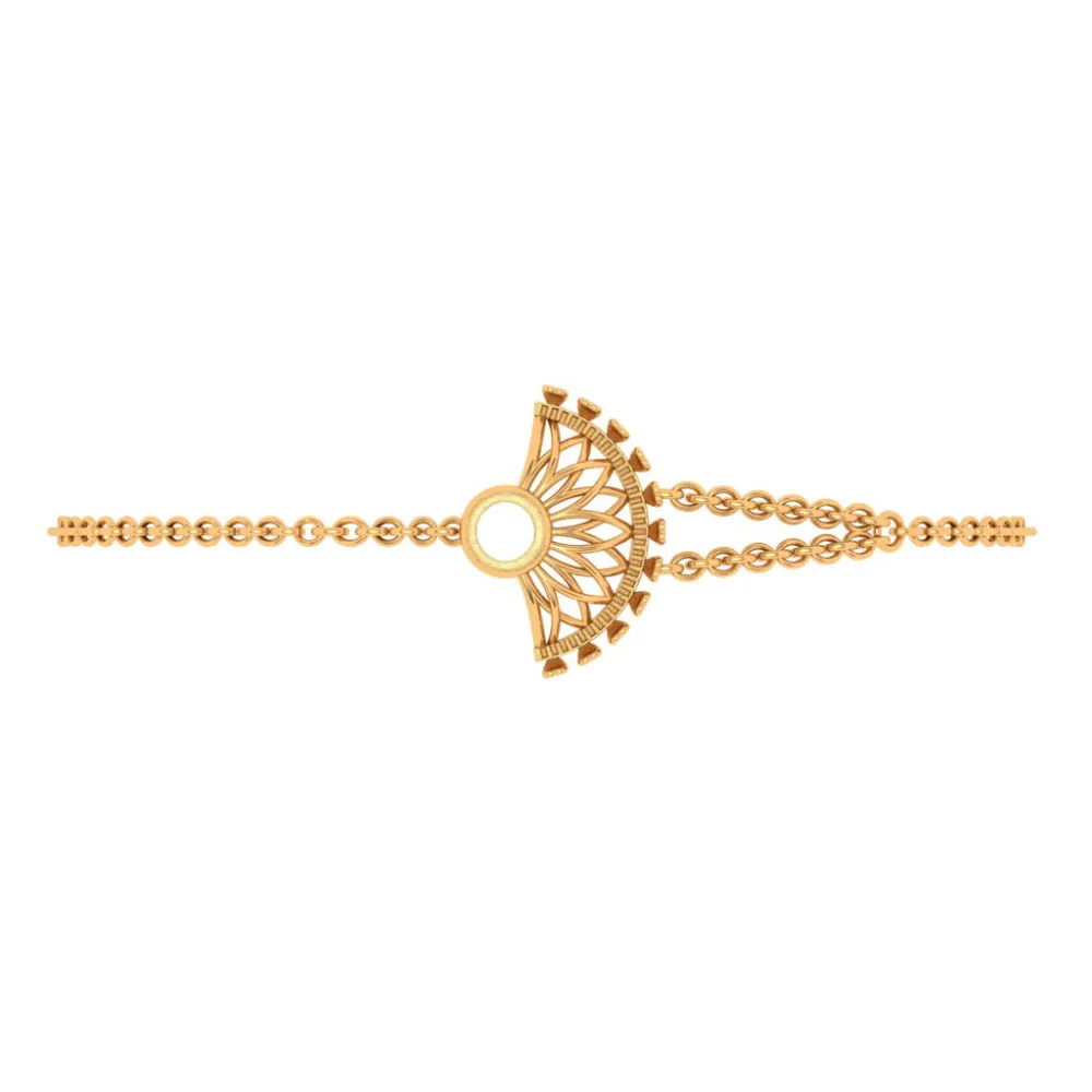 Opulent Traditional Gold Bracelet