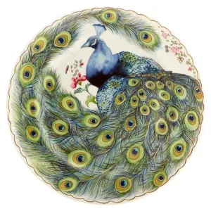 Peacock Dessert Plate, Each