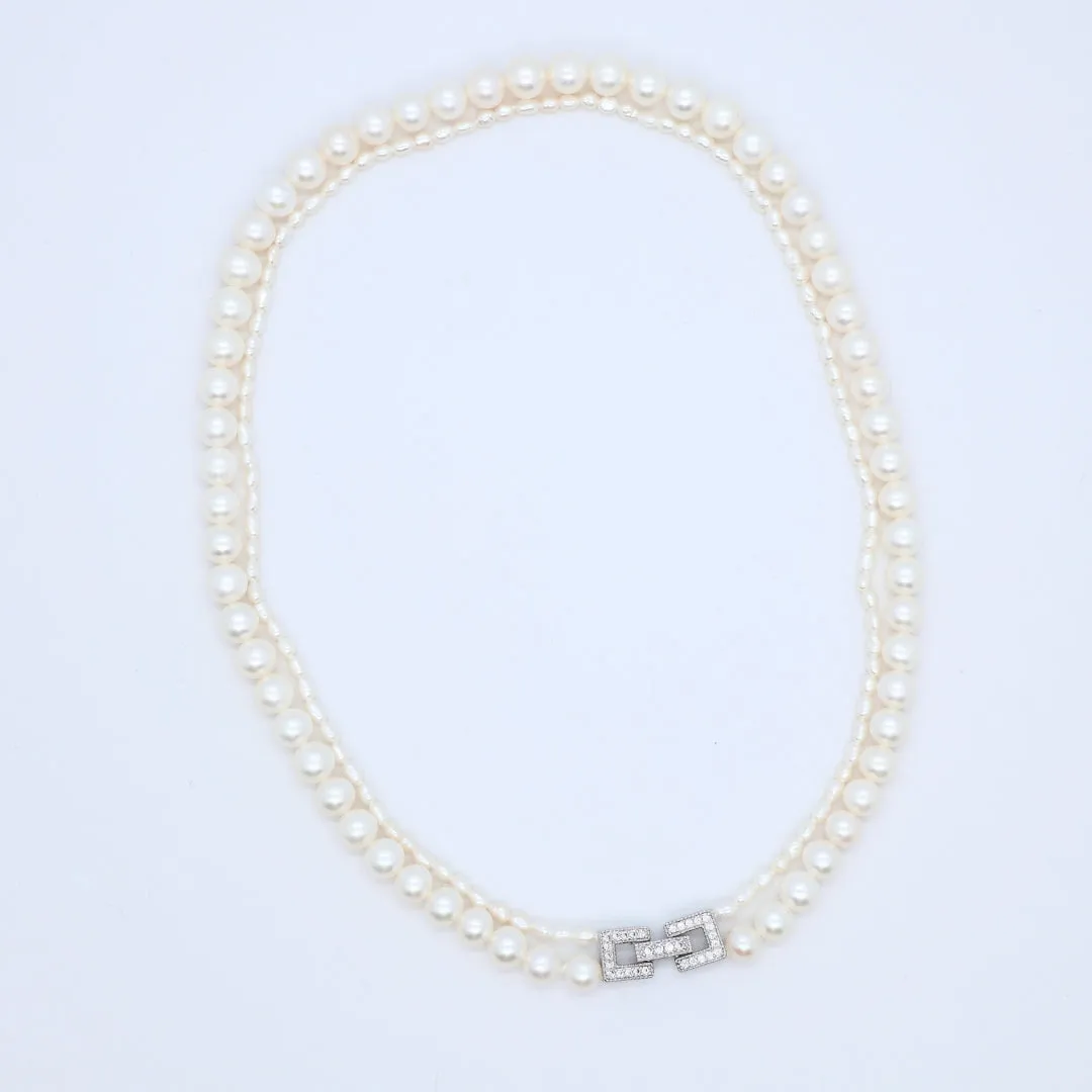 Pearl Tandem Necklace