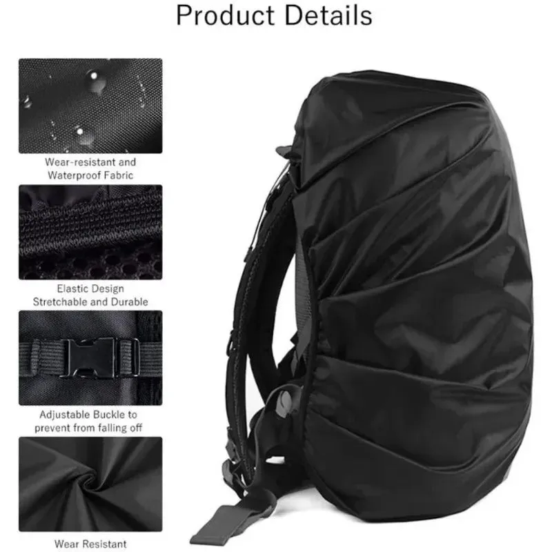 Reflective Waterproof Backpack Rain Cover Outdoor Sport Night Cycling Safety Light Rain Cover Case Bag Outdoor Camping Hiking