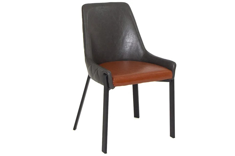 Regan - Grey Faux Leather Dining Chair