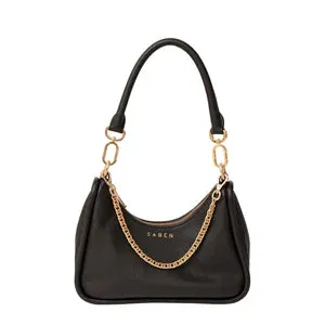 Saben Odette Handbag Black Python