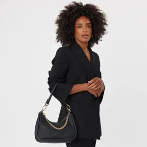 Saben Odette Handbag Black Python