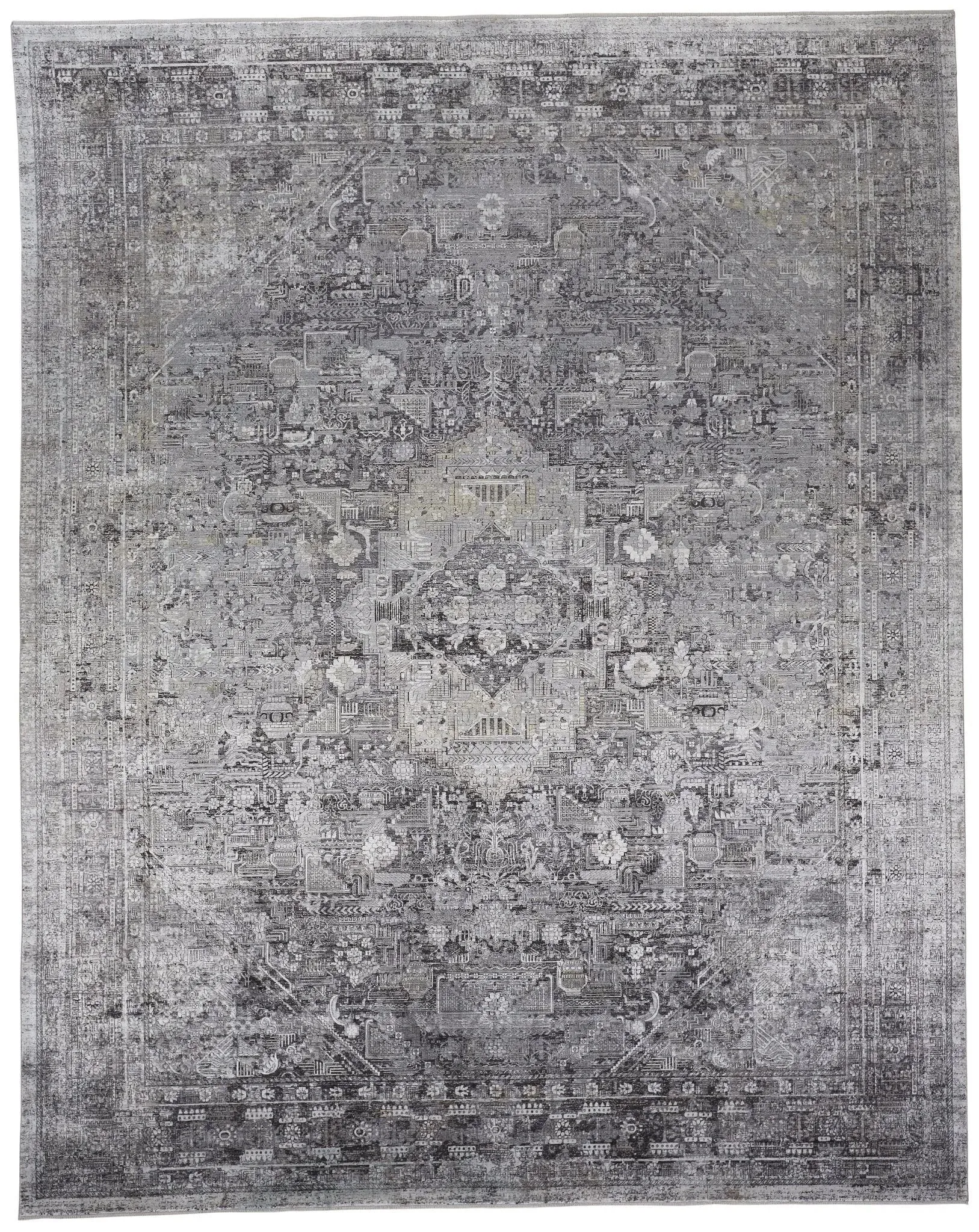 Sarrant 9193966F Grey/Silver Rug