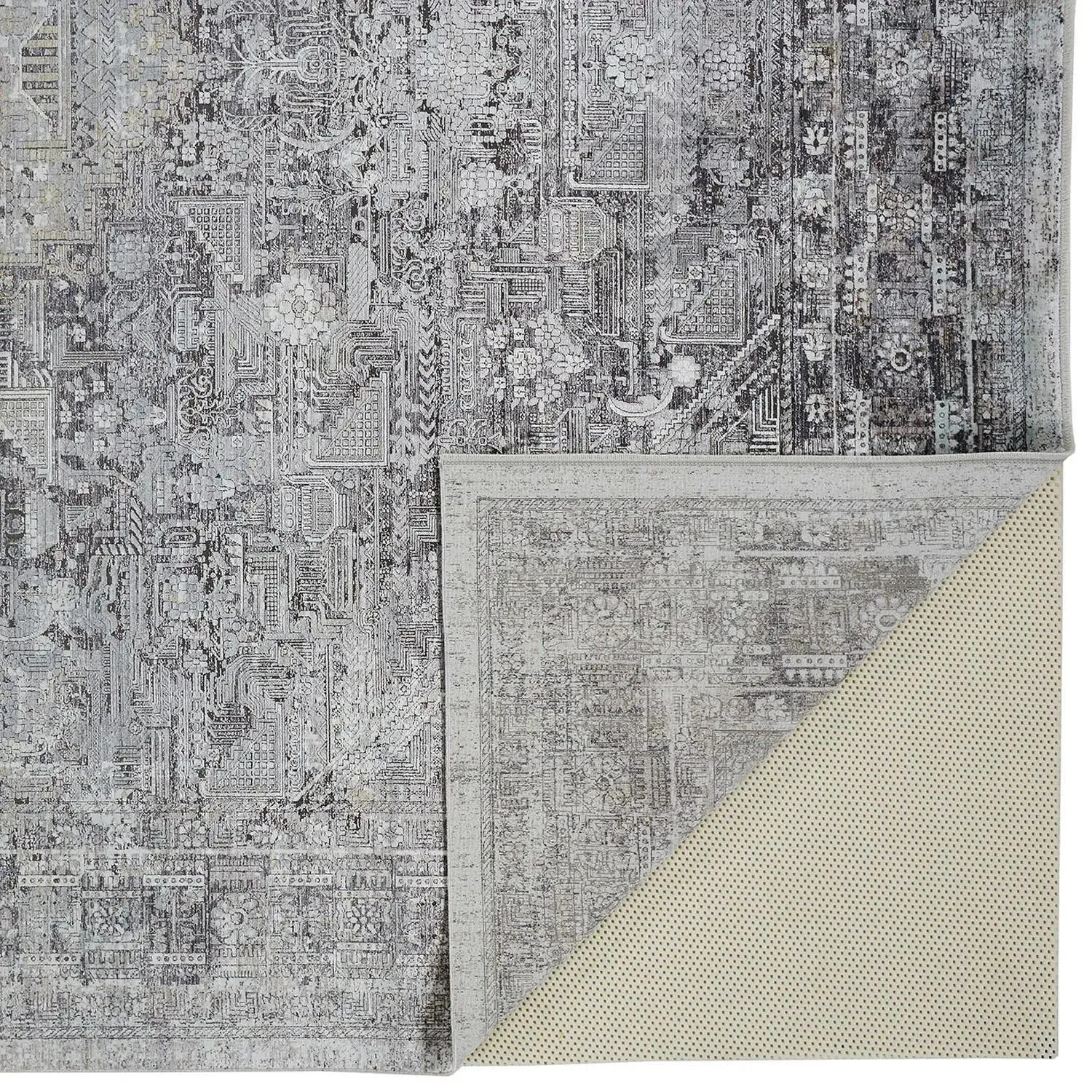 Sarrant 9193966F Grey/Silver Rug