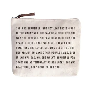 She Was Beautiful Canvas Bag