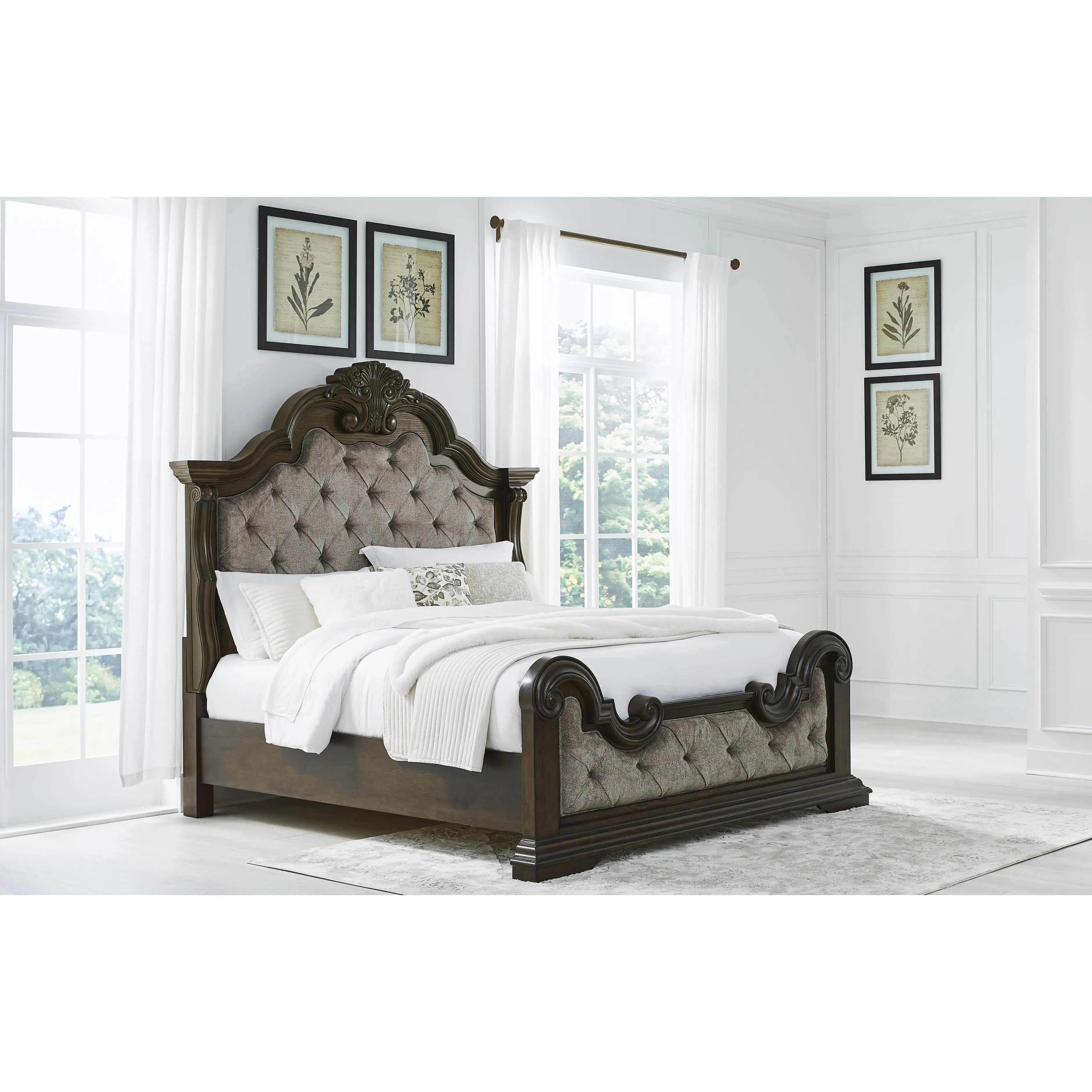 Signature Design by Ashley Maylee King Upholstered Panel Bed B947-58/B947-56/B947-97