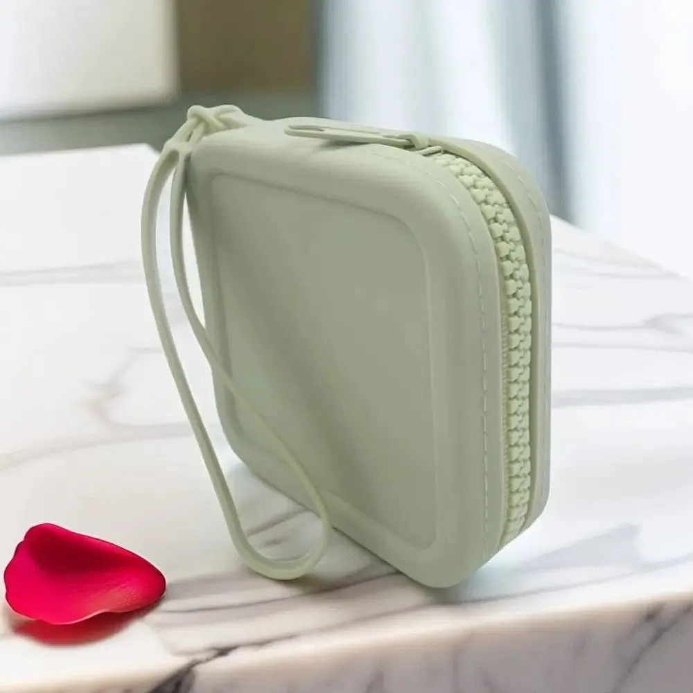 Silicone Square  Storage Cosmetic Bag