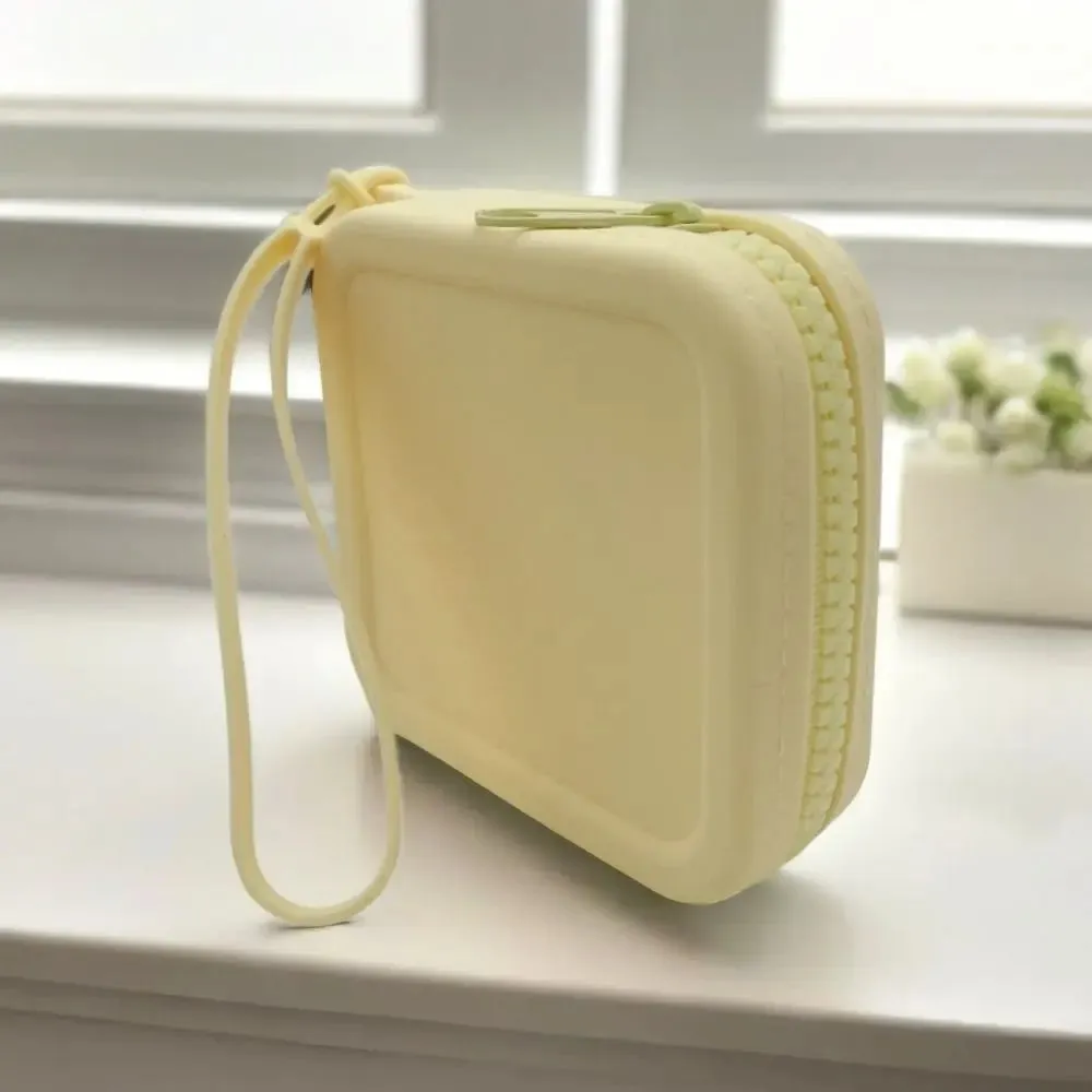 Silicone Square  Storage Cosmetic Bag