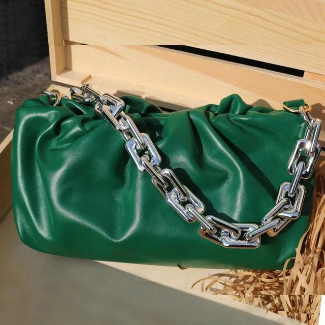 SILVER CHAIN BAG