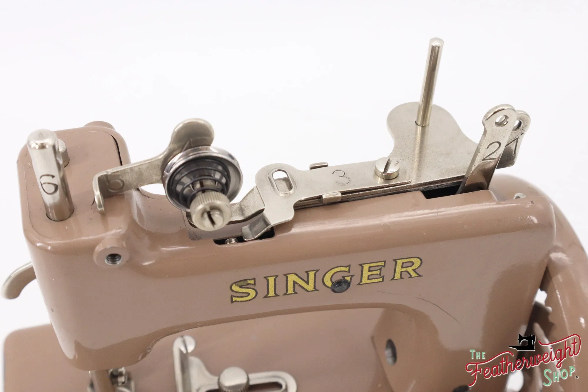 Singer Sewhandy Model 20 - Safari Brown - RARE, Complete Set