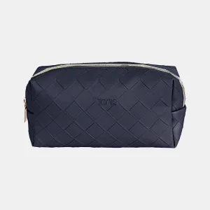 Small Beauty Bag - Woven Navy