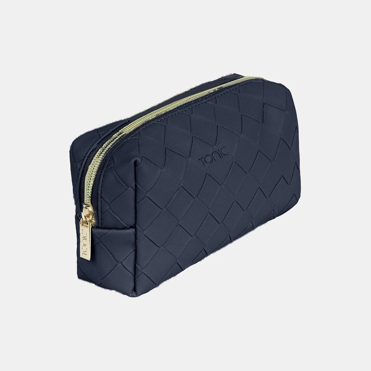 Small Beauty Bag - Woven Navy