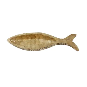 Small Gold & Brown Fish Tray