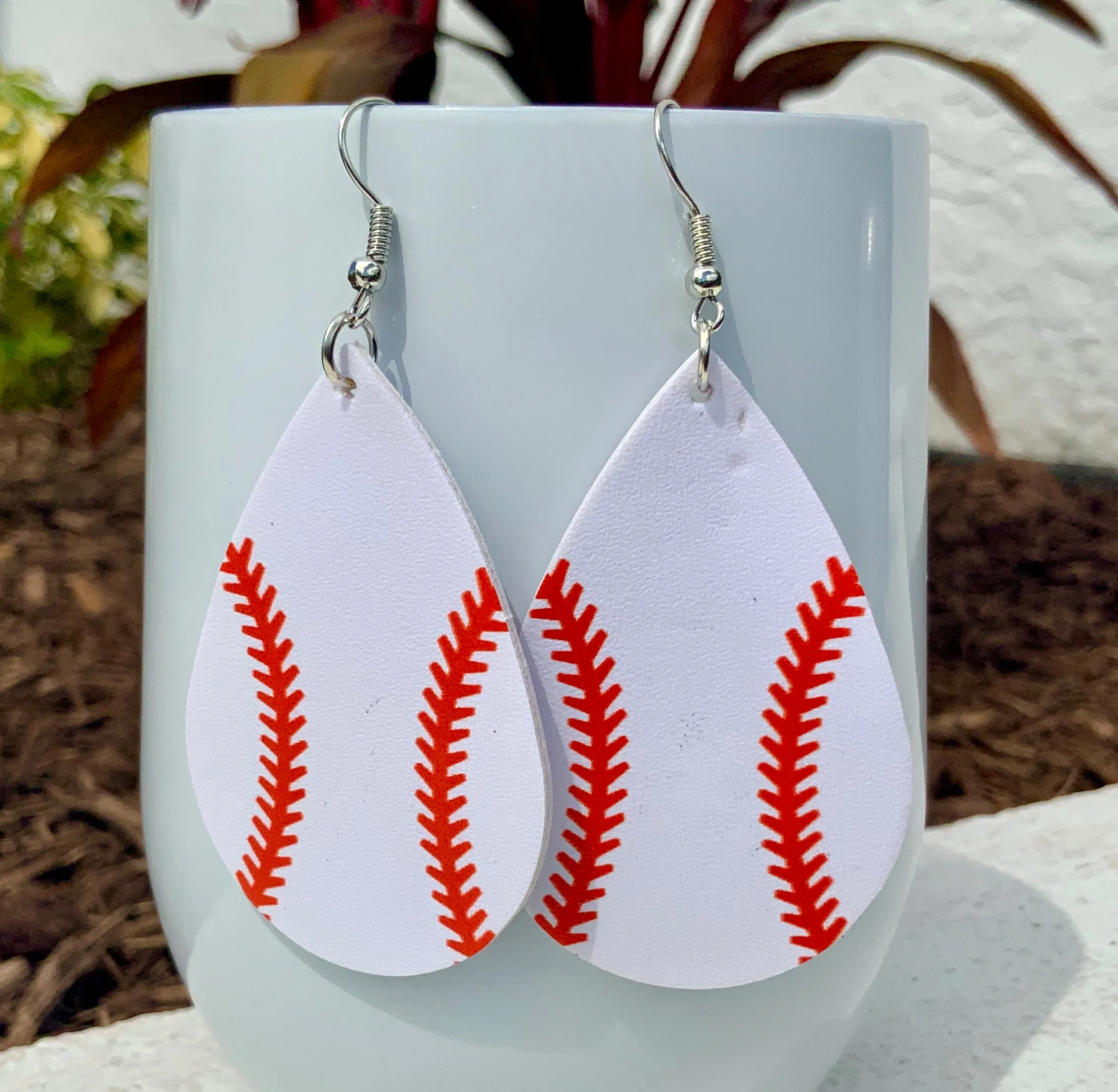 Sports Faux Leather Earring Collection