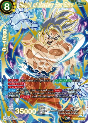 SPR - Alternate BT4-075 Height of Mastery Son Goku