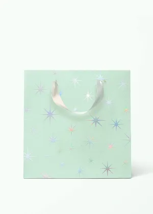 Starburst Holographic Mint Small Gift Bag