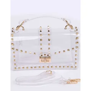 Studded Clear Bag