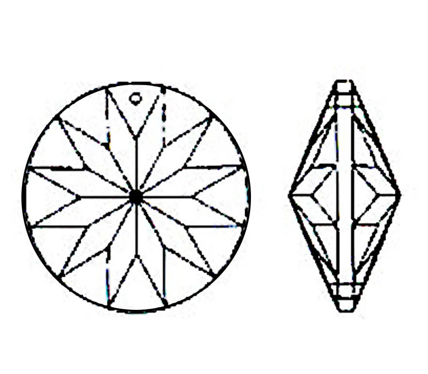 Sun Shine Round Crystal 40mm Clear Prism with One Hole on Top