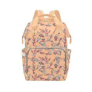 Swift Floral Peache Multi-Function Diaper Backpack/Diaper Bag