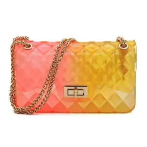 TEEK - Quilt Embossed Color Jelly Shoulder Bag