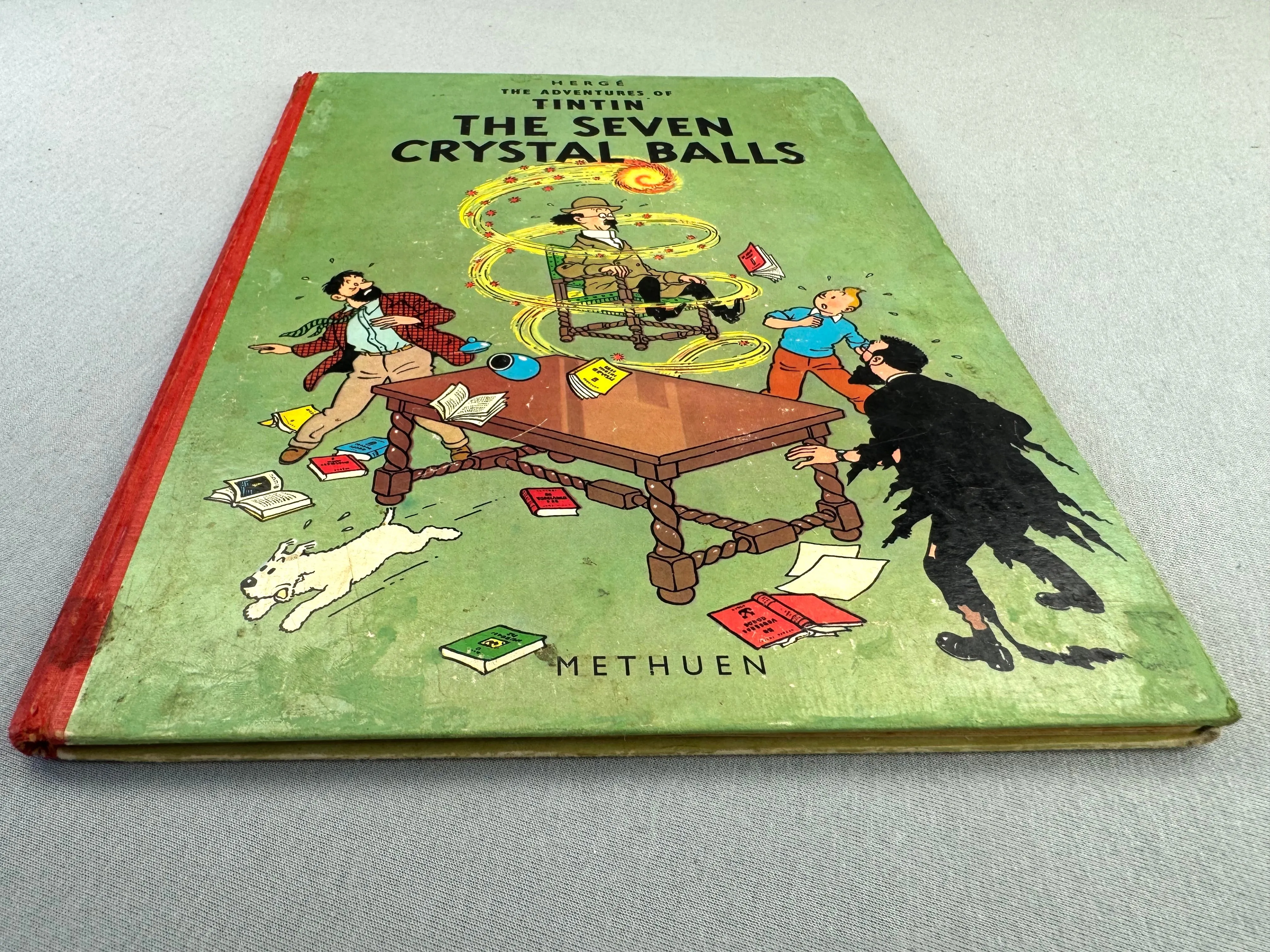 The 7 Crystal Balls - Methuen 1962 1st Edition Hardback Rare Tintin book Herge EO