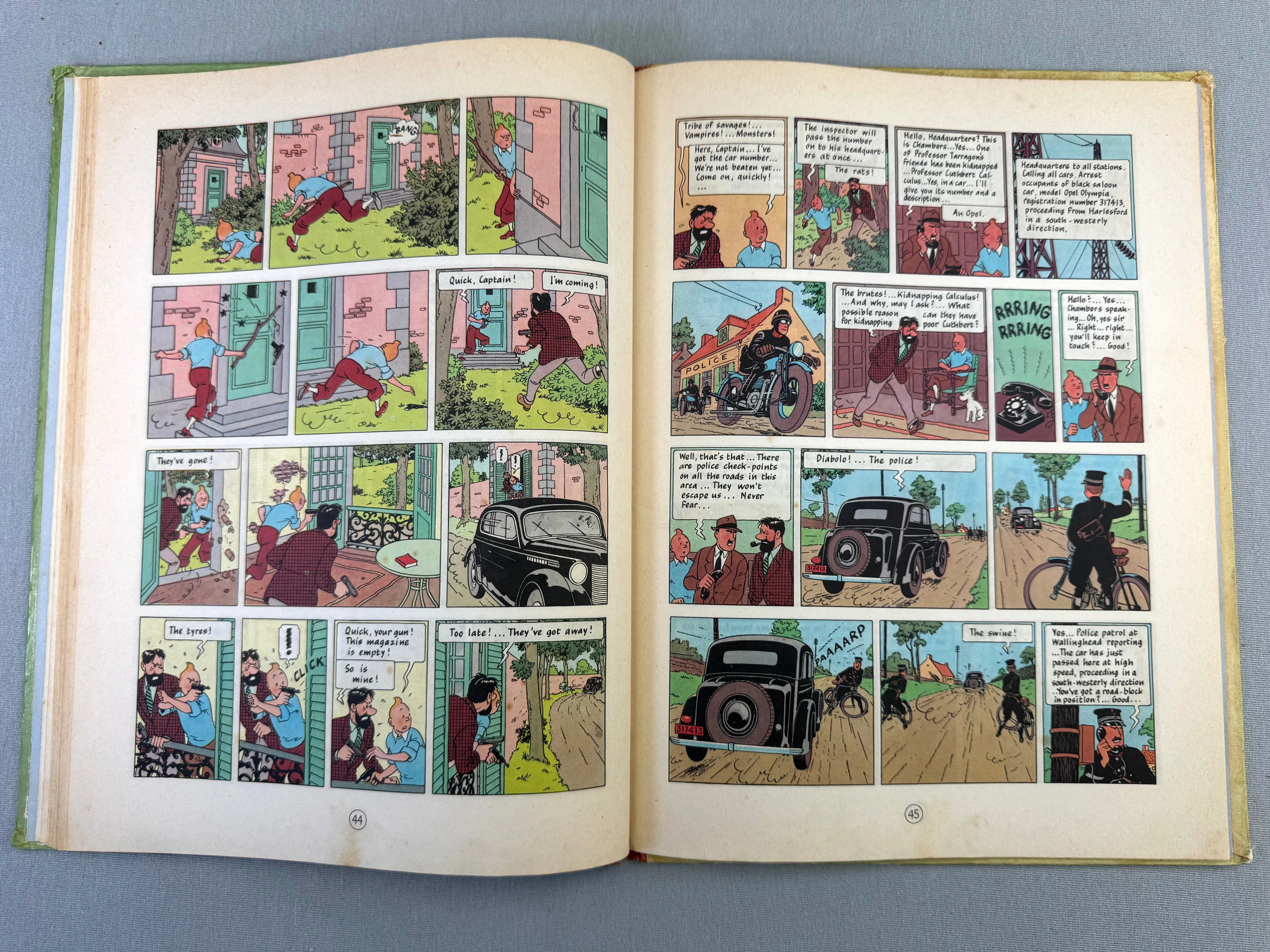 The 7 Crystal Balls - Methuen 1962 1st Edition Hardback Rare Tintin book Herge EO