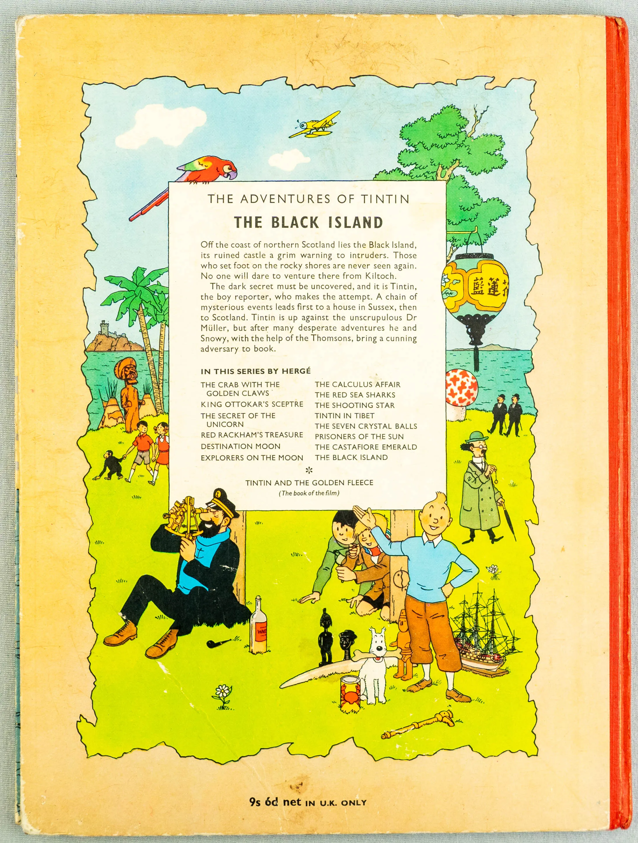 THE BLACK ISLAND Methuen 1966 1st Edition UK Hardback Rare Tintin book Herge EO