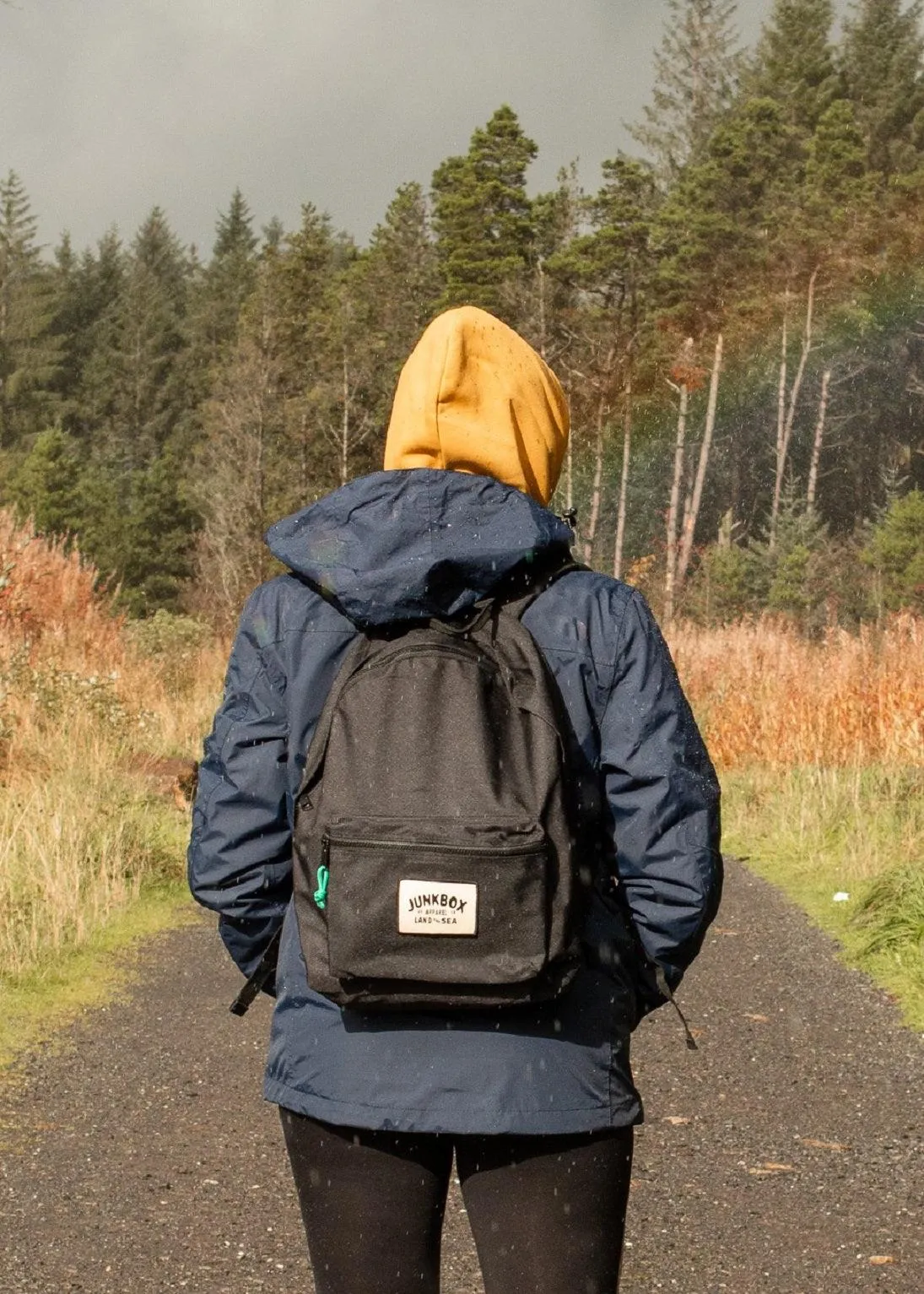 'The Classic' Recycled Backpack in Black