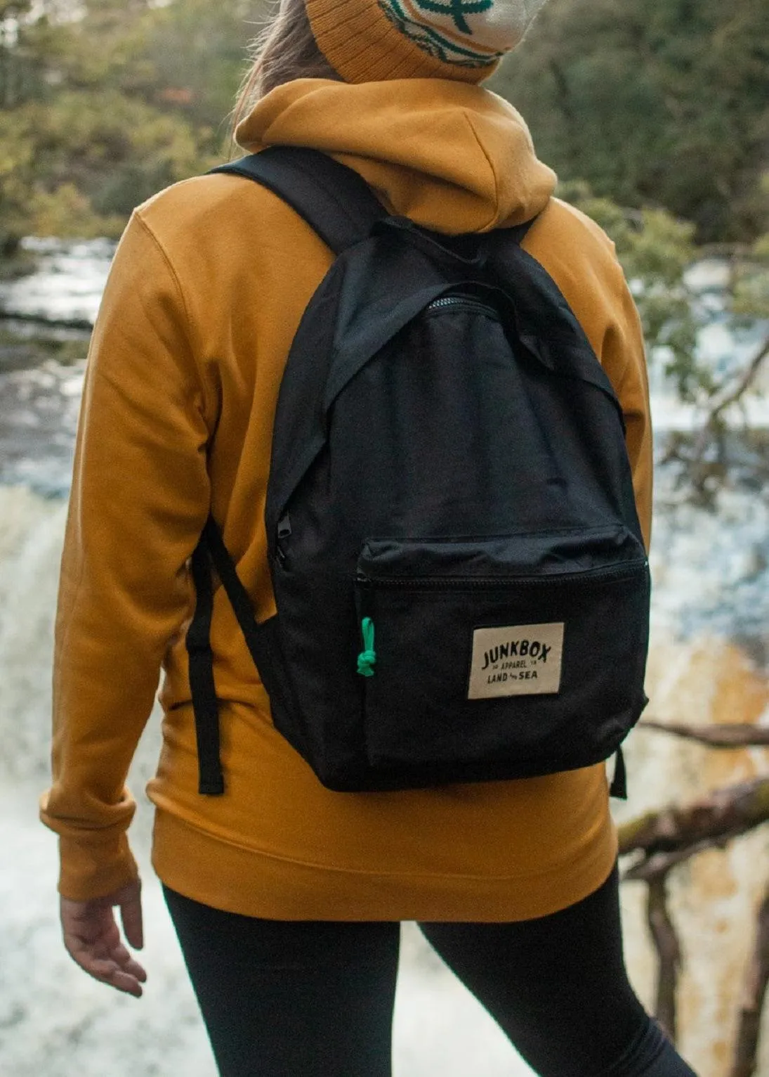 'The Classic' Recycled Backpack in Black