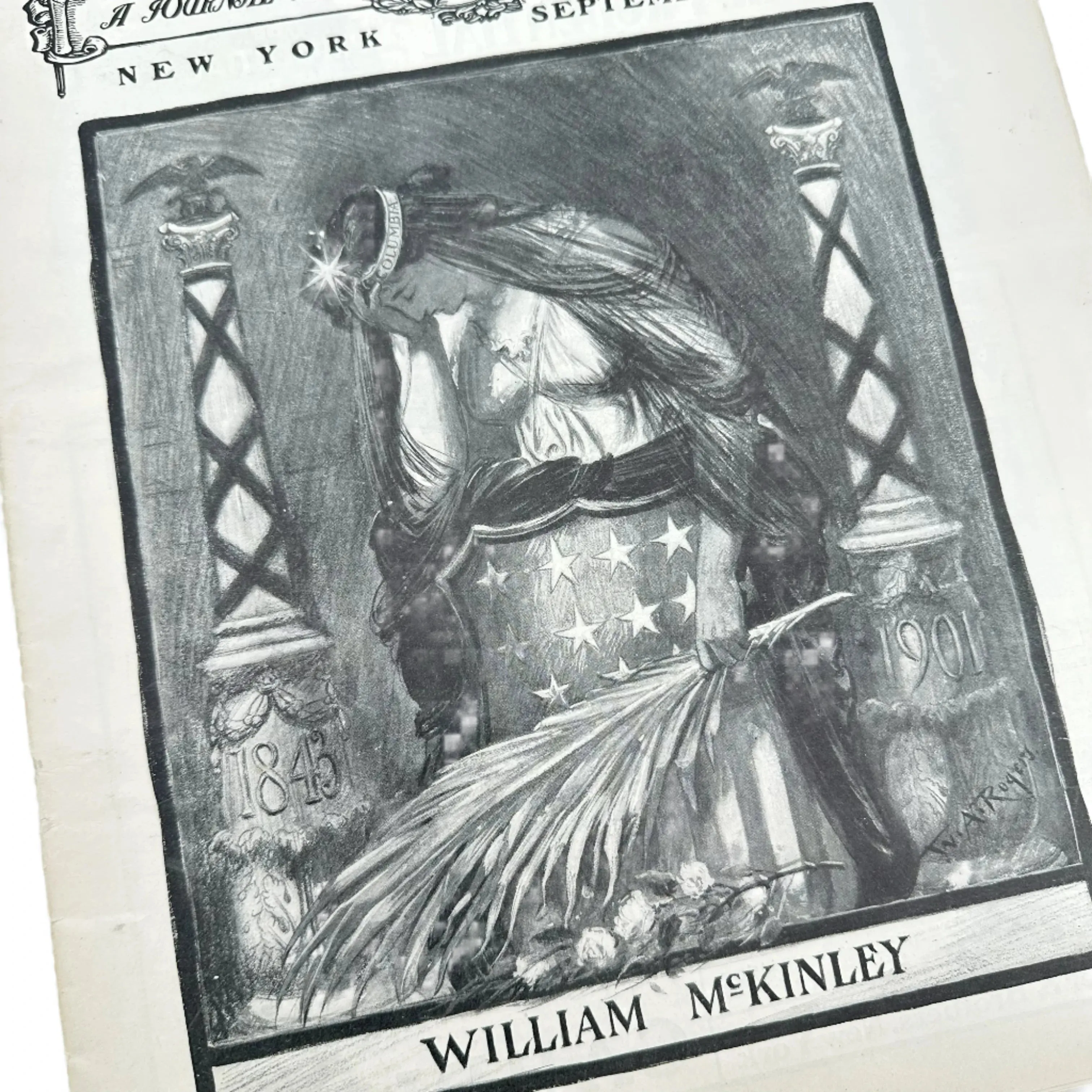 Three "Harper's Weekly" Editions reporting the Funeral of McKinley and the Presidency of Theodore Roosevelt