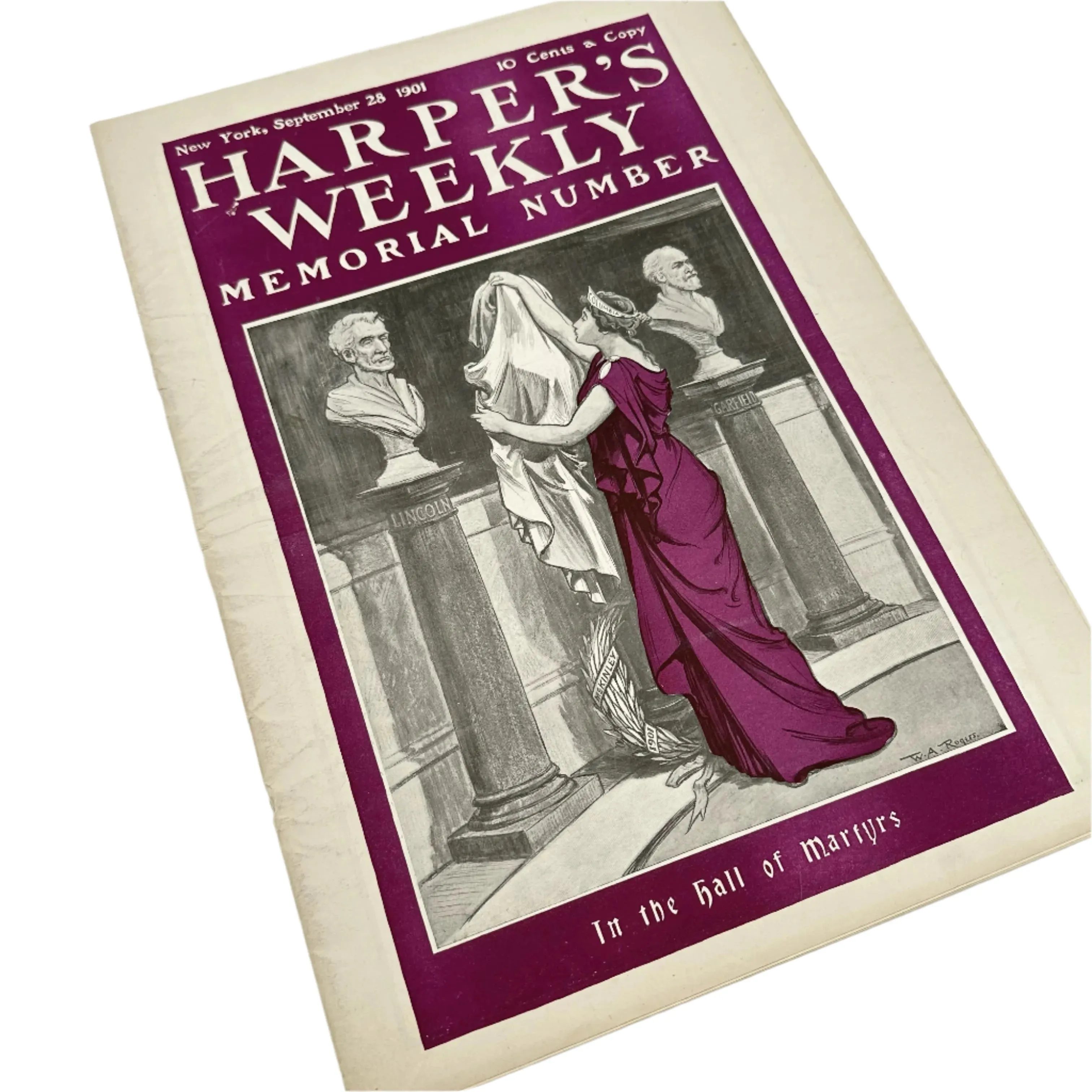 Three "Harper's Weekly" Editions reporting the Funeral of McKinley and the Presidency of Theodore Roosevelt