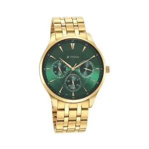 Titan Green Dial Analog Watch for Men-NR90127YM05