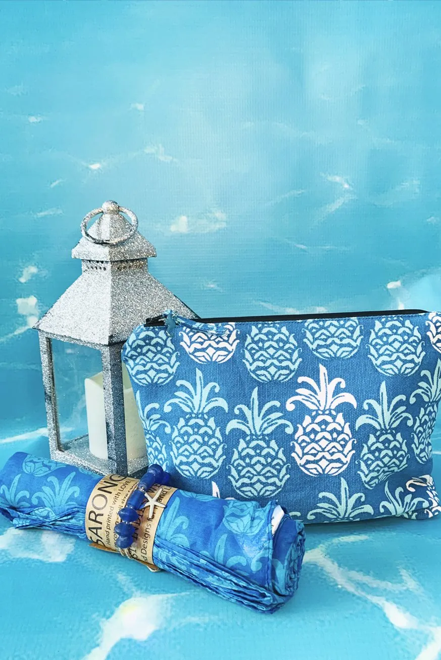 Tropical Blue Tango Wet Bikini Bag