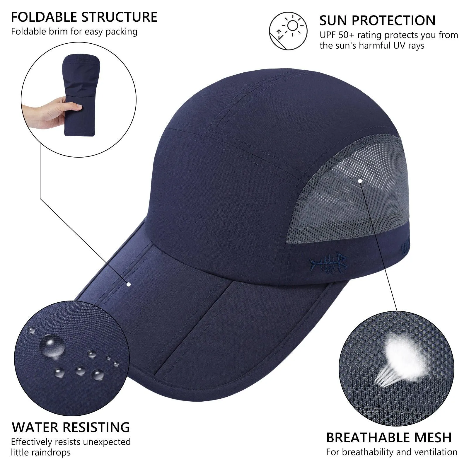 Unisex Folding Baseball Caps