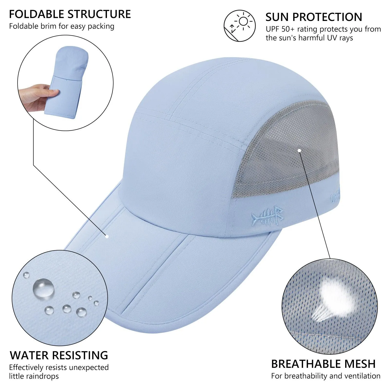 Unisex Folding Baseball Caps