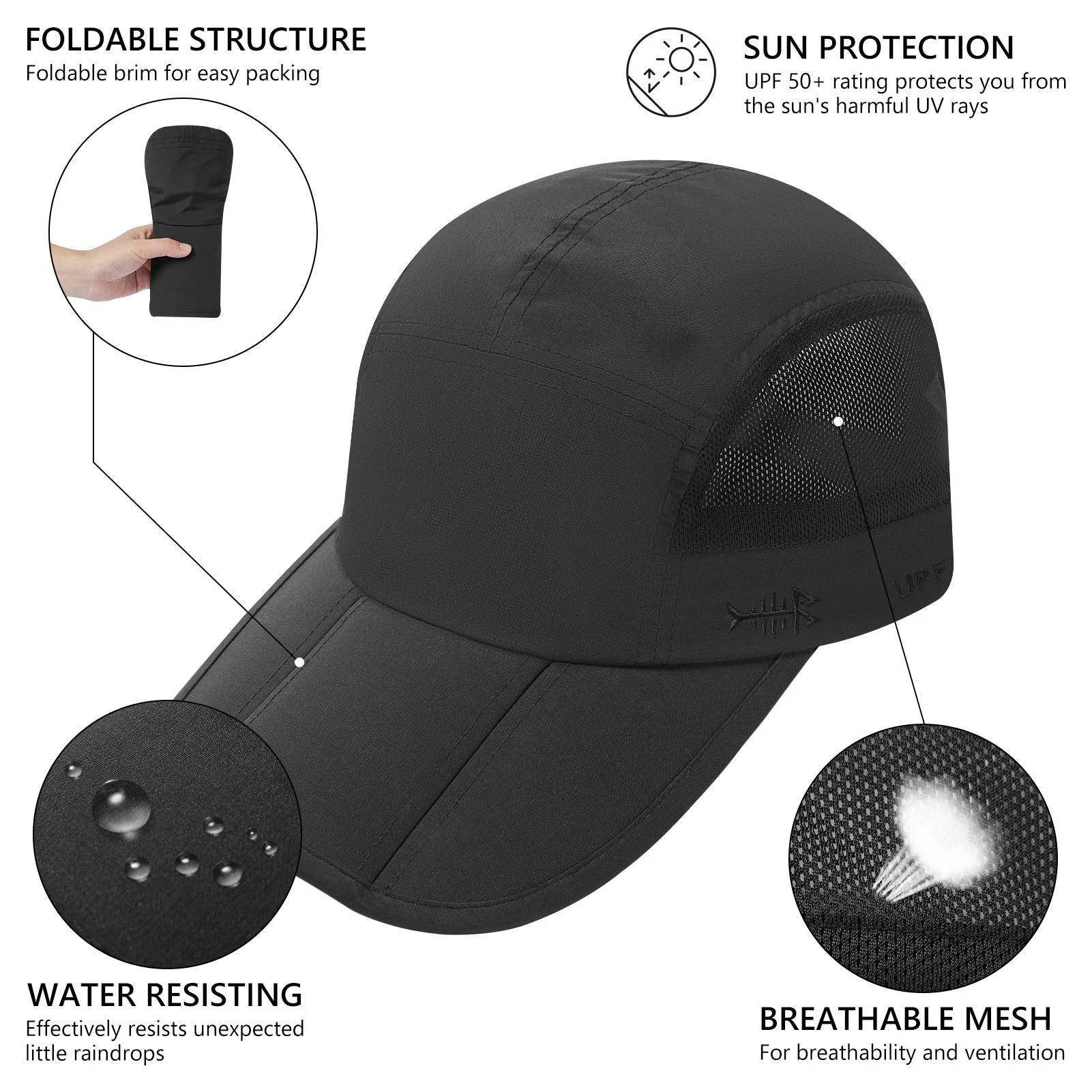 Unisex Folding Baseball Caps