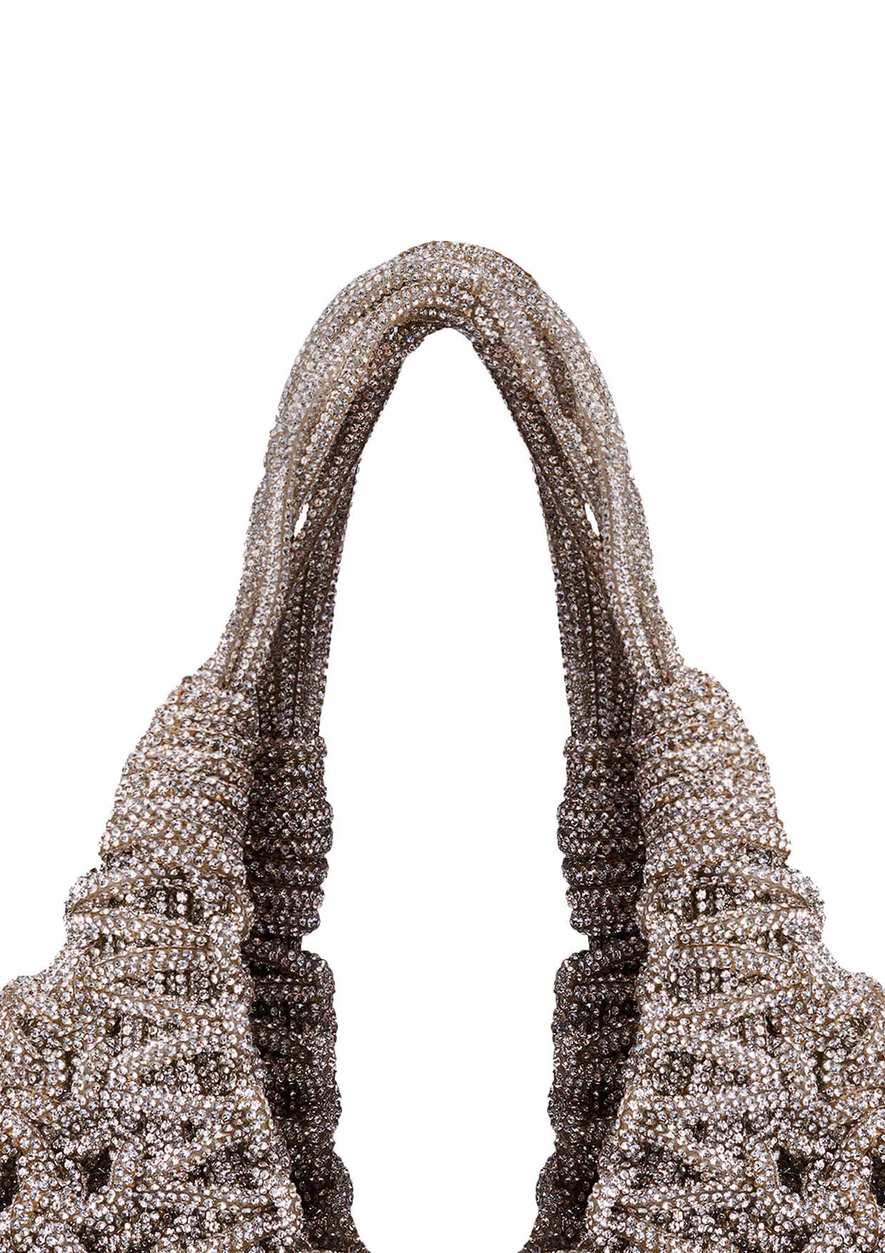 Vannifique Crystal-Studded Woven Handbag